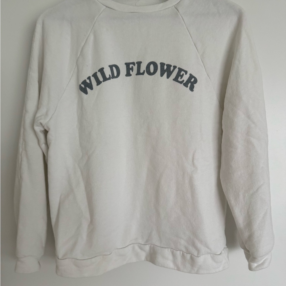 Wildflowers Women's White Crew Neck Sweater